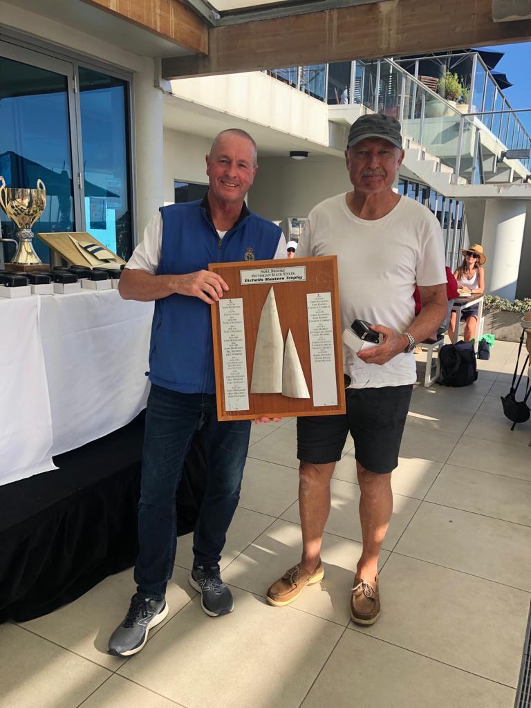 John Bertrand, Masters Champion at the Etchells Victorian State Championship photo copyright Laura Thomson / RBYC taken at Royal Brighton Yacht Club and featuring the Etchells class