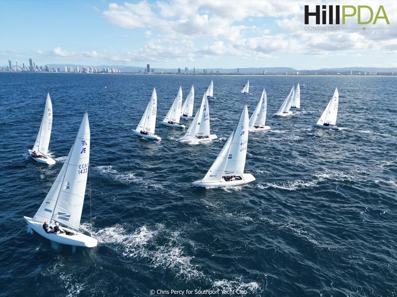 Etchells Gold Coast Championship Day 1 photo copyright Chris Percy / Southport Yacht Club taken at Southport Yacht Club, Australia and featuring the Etchells class