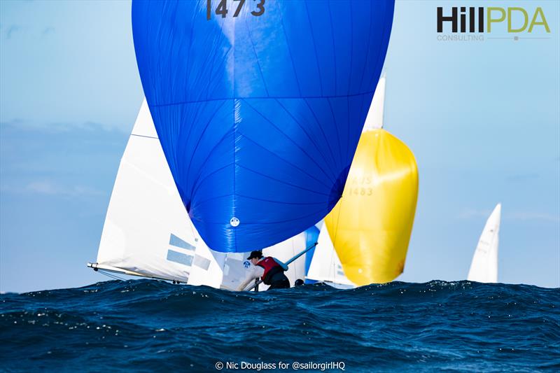 Fumanchu2 leading into the gate in Race 1 on Etchells Gold Coast Championship Day 1 - photo © Nic Douglass for @sailorgirlhq