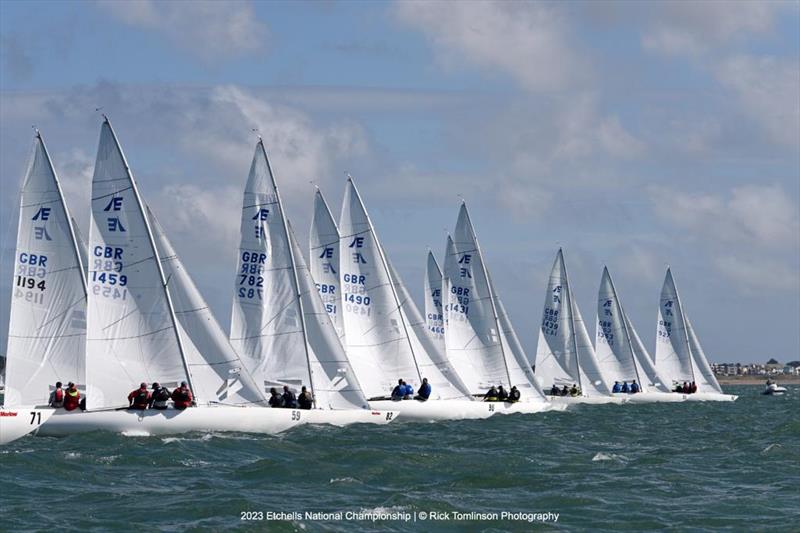 Etchells UK Nationals 2023 photo copyright Rick Tomlinson / www.rick-tomlinson.com taken at Royal Yacht Squadron and featuring the Etchells class