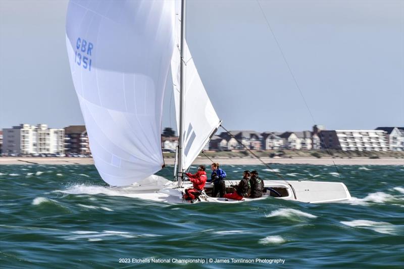 Etchells UK Nationals 2023 photo copyright Rick Tomlinson / www.rick-tomlinson.com taken at Royal Yacht Squadron and featuring the Etchells class