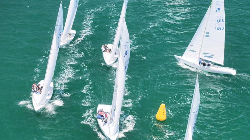 Etchells NSW State Championship 2024 - Top mark - photo © Terry Calley for Hippodrone