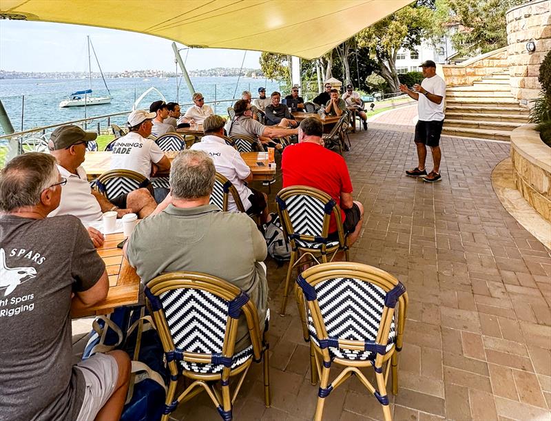 The first Club Corinthian coaching session with Richie Allanson at the RSYS this past weekend - photo © Etchells Worlds 2025