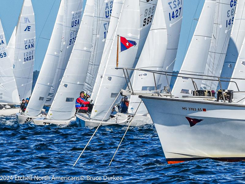 Etchells North Americans at Marblehead photo copyright Bruce Durkee taken at Corinthian Yacht Club of Marblehead and featuring the Etchells class