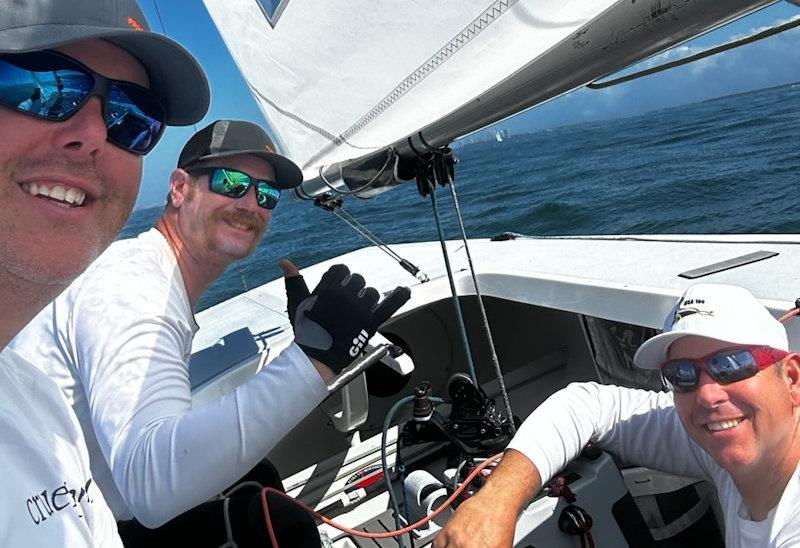 Crew of 'Cruel Jane' - Etchells Biscayne Bay Winter Series photo copyright Andrew Macrae taken at Biscayne Bay Yacht Club and featuring the Etchells class
