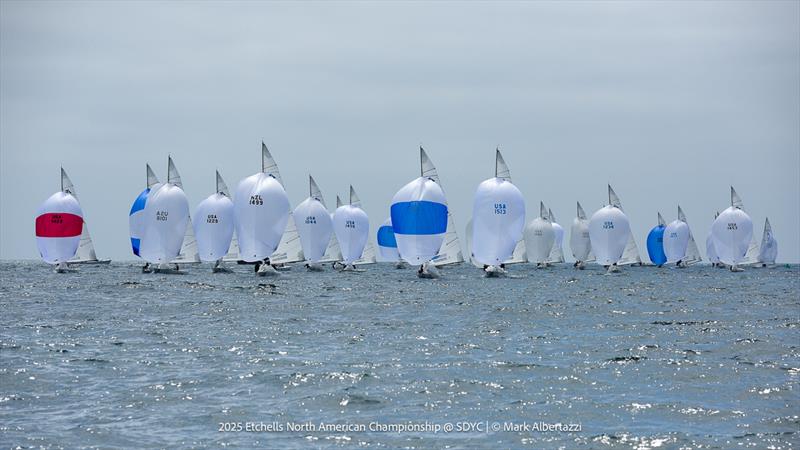 2025 Etchells North American Championship day 2 photo copyright Mark Albertazzi taken at San Diego Yacht Club and featuring the Etchells class