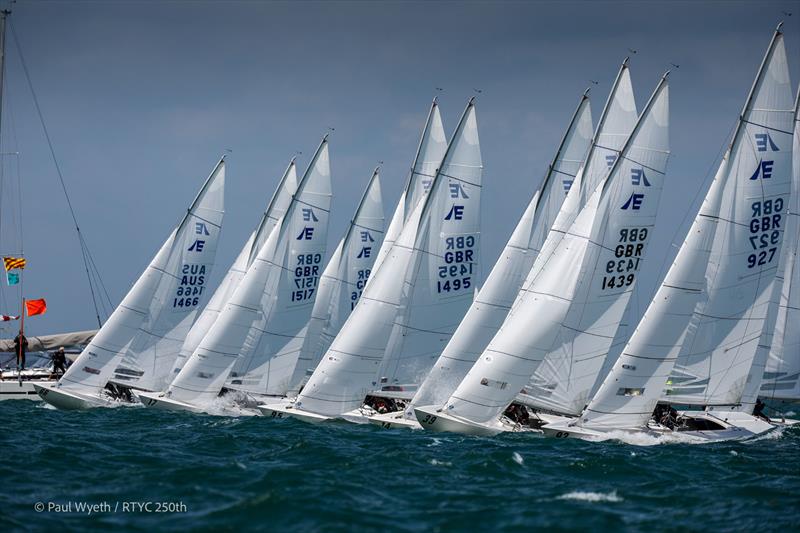 Etchells start on day 4 of the Royal Thames Yacht Club 250th Anniversary Regatta - photo © Paul Wyeth / www.pwpictures.com