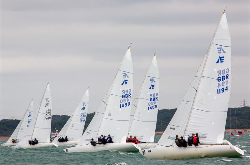 Etchells fleet on Day 2 of Cowes Week 2025 - photo © Martin Augustus / www.sailingimages.co.uk