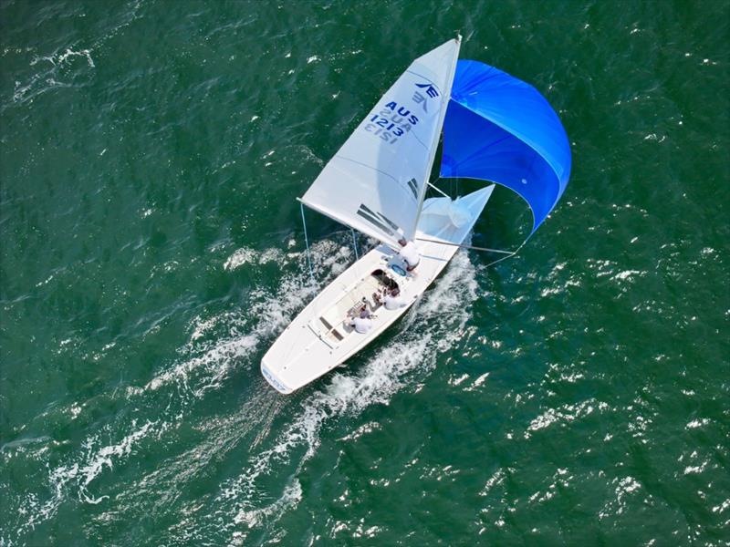 Dave Taylor's 2107 Racing - Brian Hilton - Ineos Grenadier Etchells NSW Championship 2026 photo copyright Hippodrone taken at Gosford Sailing Club and featuring the Etchells class