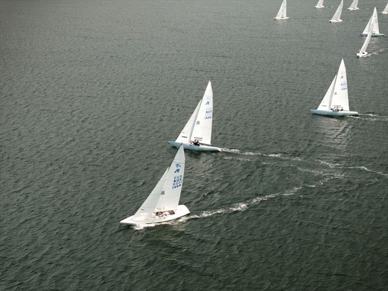 Left - or right - that is the big question - Brian Hilton - Ineos Grenadier Etchells NSW Championship 2026 photo copyright Hippodrone taken at Gosford Sailing Club and featuring the Etchells class
