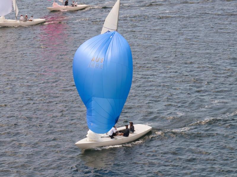 Matilda down the run - Brian Hilton - Ineos Grenadier Etchells NSW Championship 2026 photo copyright Hippodrone taken at Gosford Sailing Club and featuring the Etchells class