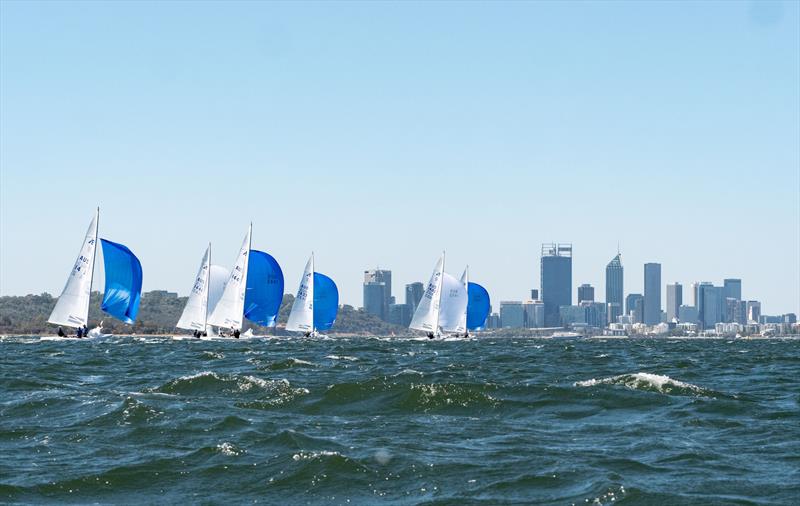 2026 Etchells Australian Nationals Day 1 photo copyright Tom Hodge Media / www.tomhodgemedia.com.au taken at Royal Freshwater Bay Yacht Club and featuring the Etchells class