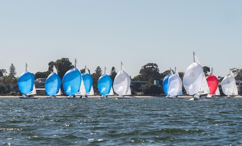 2026 Etchells Australian Nationals Day 2 photo copyright Tom Hodge Media / www.tomhodgemedia.com.au taken at Royal Freshwater Bay Yacht Club and featuring the Etchells class