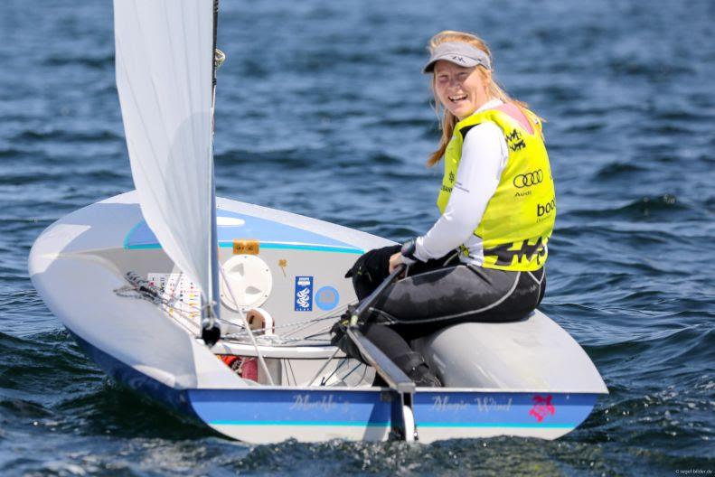 Anna Livbjerg on day 3 at Kieler Woche photo copyright Kieler Woche / segel-bilder.de taken at Kieler Yacht Club and featuring the Europe class