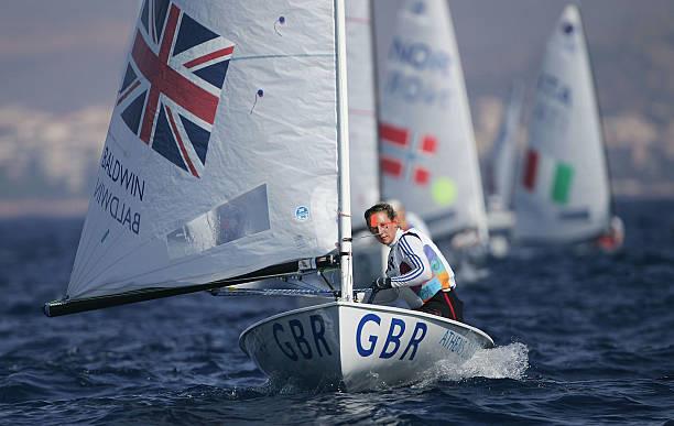  Laura Baldwin (GBR) in action in the women's single handed dinghy Europe Finals race - 2004 Olympic Regatta - photo © Clive Mason / Getty Images