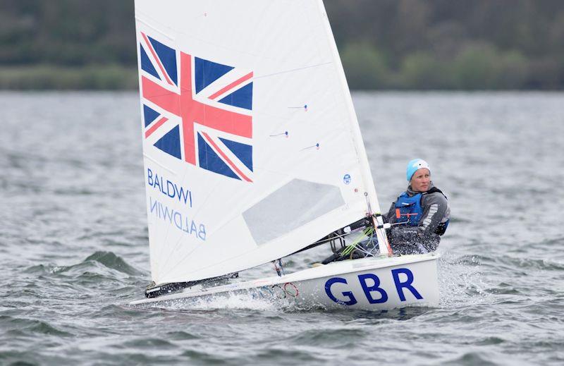 Mandy Horton winning Race 10 of the Grafham water SC Restart Series in her Europe photo copyright Paul Sanwell / OPP taken at Grafham Water Sailing Club and featuring the Europe class