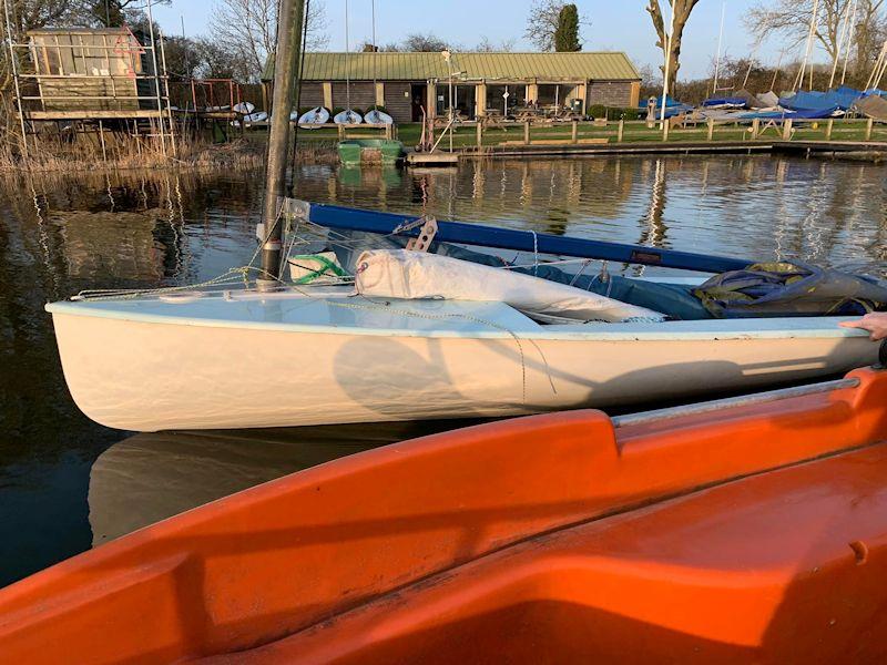 Jason Belben's latest purchase, Europe GBR 235, called 'DOA' photo copyright Jason Belben taken at Stokes Bay Sailing Club and featuring the Europe class