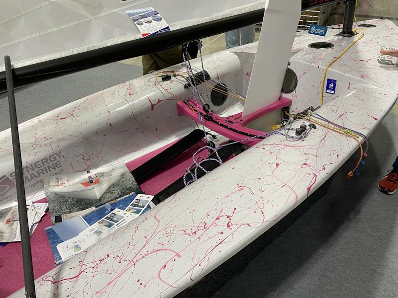 New paint job from Synergy Marine - at the RYA Dinghy & Watersports Show 2024 photo copyright Magnus Smith taken at RYA Dinghy Show and featuring the Europe class