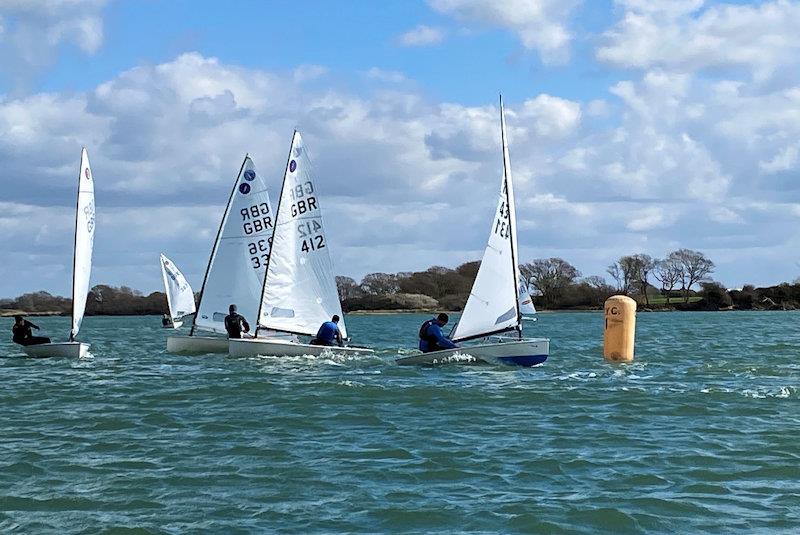 16 Europe sailors meet at Chichester for the first open meeting of the season photo copyright Karen Cheesman taken at Chichester Yacht Club and featuring the Europe class