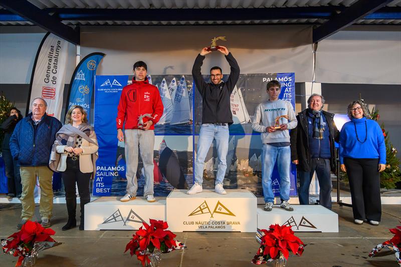 Europe class podium with Ramon Figueras, Pere Rentería and Roc Pérez - 49th Palamós Christmas Race - photo © Oscar Torveo