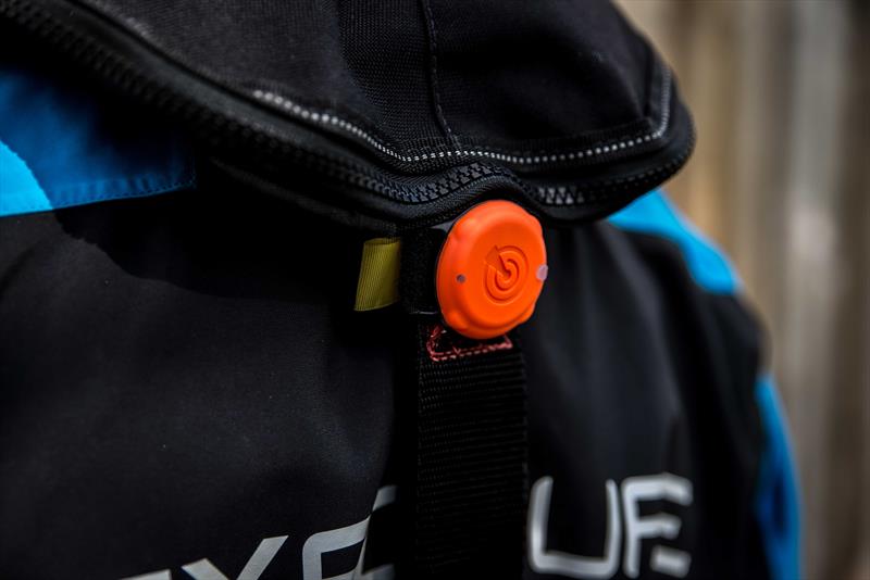 OLAS tag on the back of a lifejacket - photo © Exposure Lights