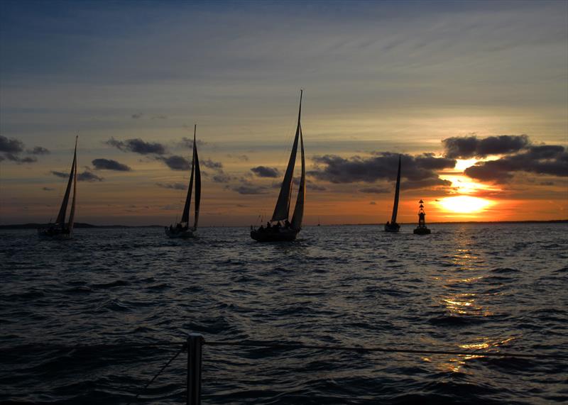 JOG fleet at sunset photo copyright JOG taken at Junior Offshore Group and featuring the  class