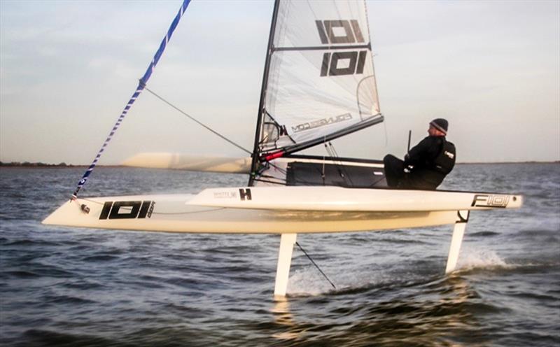 The F101 foiling trimaran photo copyright Sportsboatworld.com taken at  and featuring the F101 class