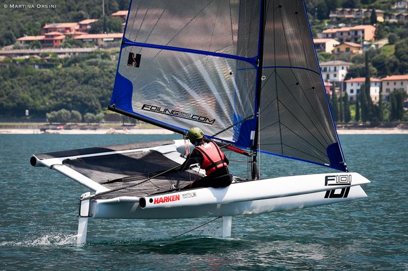 Foiling Week Garda 2017 day 1 photo copyright Martina Orsini taken at Fraglia Vela Malcesine and featuring the F101 class