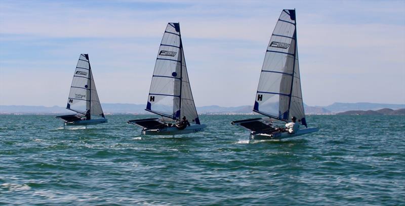 Heading into mark 1 at the First F101 Tribal Gathering - photo © Foiling World