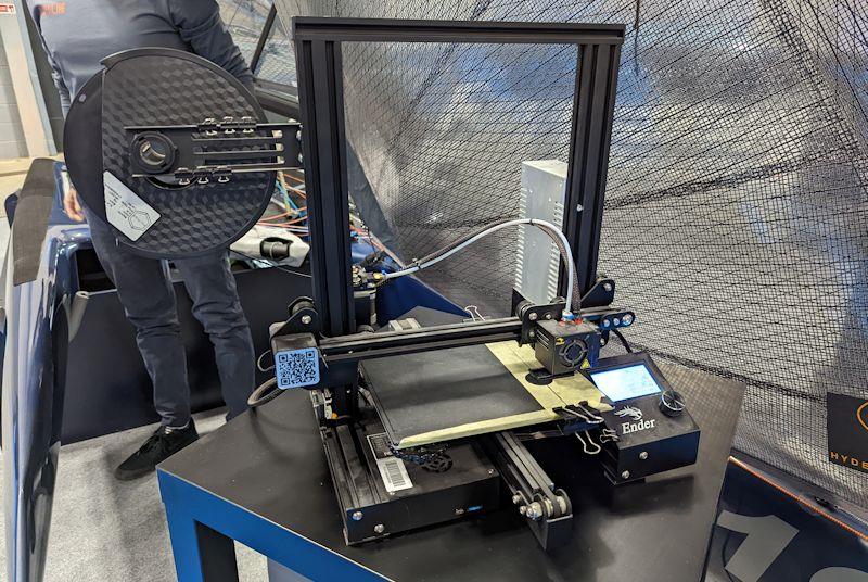 F101 class do a little 3D printing at the RYA Dinghy & Watersports Show 2022 - photo © Mark Jardine / YachtsandYachting.com