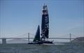 The United States SailGP Team skippered by Rome Kirby training on their F50 catamaran during their first planned practice session. Race 2 Season 1 SailGP event in San Francisco, California, United States. 22 April 