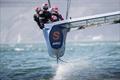 The Great Britain SailGP Team training in the Bay ahead of Race 2 Season 1 SailGP event in San Francisco,
