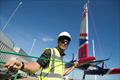 Great Britain SailGP Team prepares for launch on San Francisco Bay ahead of the second round of SailGP on May 4-5