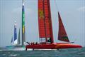 Team China. Practice race day, Event 2, Season 1 SailGP event in San Francisco, California,