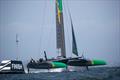 Australia SAILGP Team skippered by Tom Slingsby during a practice race. Event 2 Season 1 SailGP event in San Francisco