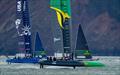 USA SailGP Team helmed by Jimmy Spithill and Australia SailGP Team helmed by Tom Slingsby compete in the Grand Final on Race Day 2 of San Francisco SailGP, Season 2