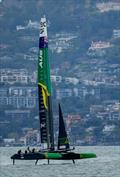 Australia SailGP Team helmed by Tom Slingsby race in the Grand Final on Race Day 2 of San Francisco SailGP, Season 2