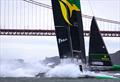 Australia SailGP Team helmed by Tom Slingsby take a tight corner on Race Day 2 of San Francisco SailGP, Season 2