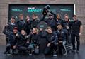 New Zealand SailGP Team co-helmed by Peter Burling and Blair Tuke at the presentation of the Impact League Trophy on Race Day 2 of San Francisco SailGP