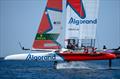 Canada SailGP Team helmed by Phil Robertson practicing ahead of T-Mobile United States Sail Grand Prix, Chicago at Navy Pier, Lake Michigan, Season 3 © Jon Buckle/SailGP