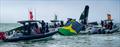 Support craft attend the Flying Roos after their dismasting - pre-start - Race 7 - Race Day 2-  Oracle San Francisco SailGP - March 23, 2025 - San Francisco