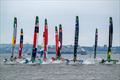 11 of the 12 teams at full chat heading for Mark 1 - Day 2 of the Mubadala New York Sail Grand Prix 