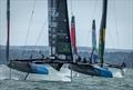 Black Foils competing on Day 1 of Emirates GB SailGP, Portsmouth - JUly 19, 2025 © SailGP