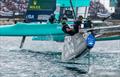 Australia chases USA across the finish line - Day 2 - Spain Sail Grand Prix - Valencia - September 6, 2026 &copy; Samo Vidic/SailGP