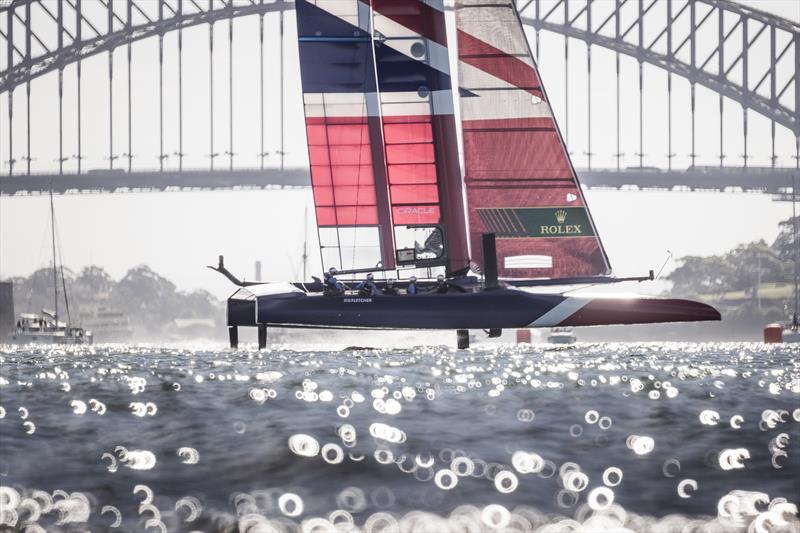 Great Britain team on day 1 of Sydney SailGP photo copyright Lloyd Images / SailGP taken at  and featuring the F50 class