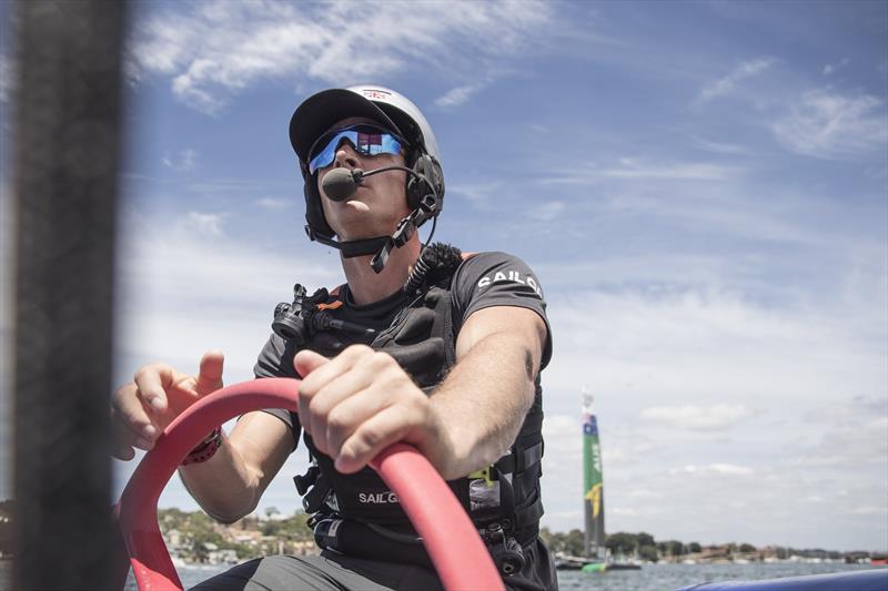 Great Britain team on day 2 of Sydney SailGP photo copyright Lloyd Images / SailGP taken at  and featuring the F50 class