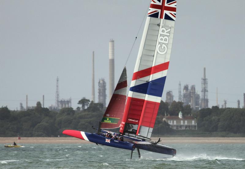 Strong winds for the Cowes SailGP on Sunday - photo © Mark Jardine