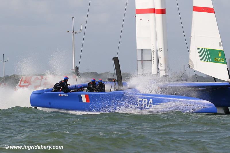 Strong winds for the Cowes SailGP on Sunday - photo © Ingrid Abery / www.ingridabery.com