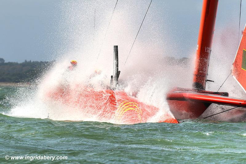 Strong winds for the Cowes SailGP on Sunday - photo © Ingrid Abery / www.ingridabery.com