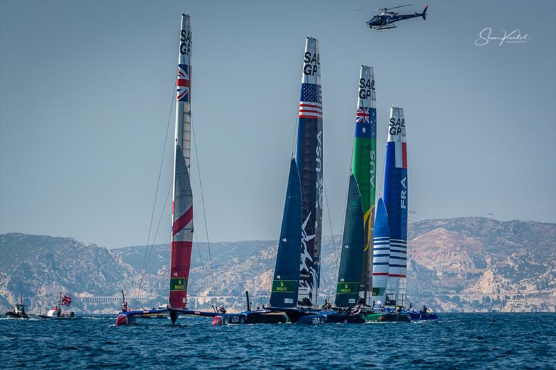 Marseille SailGP Season 1 Grand Final practice day photo copyright Sam Kurtul / www.worldofthelens.co.uk taken at  and featuring the F50 class